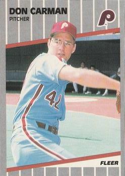 #564 Don Carman - Philadelphia Phillies - 1989 Fleer Baseball