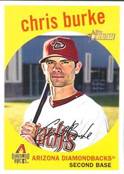 #564 Chris Burke - Arizona Diamondbacks - 2008 Topps Heritage Baseball