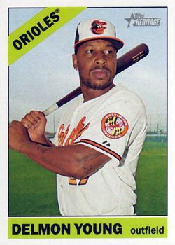#564 Delmon Young - Baltimore Orioles - 2015 Topps Heritage Baseball