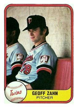 #564 Geoff Zahn - Minnesota Twins - 1981 Fleer Baseball
