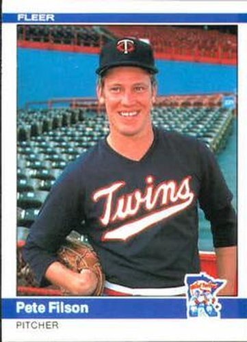 #564 Pete Filson - Minnesota Twins - 1984 Fleer Baseball