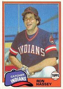 #564 Ron Hassey - Cleveland Indians - 1981 Topps Baseball