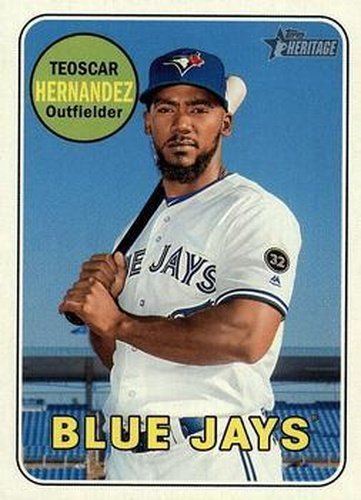 #564 Teoscar Hernandez - Toronto Blue Jays - 2018 Topps Heritage Baseball