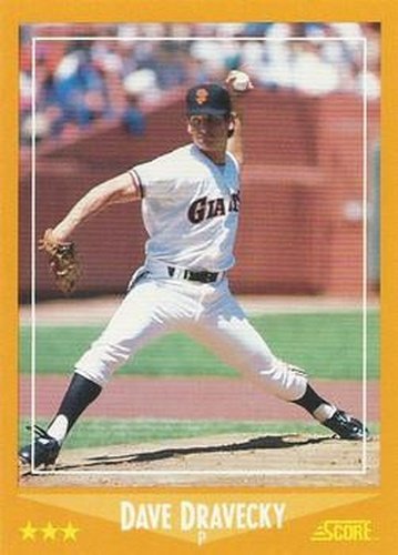 #564 Dave Dravecky - San Francisco Giants - 1988 Score Baseball