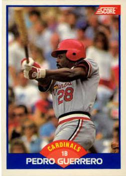 #564 Pedro Guerrero - St. Louis Cardinals - 1989 Score Baseball