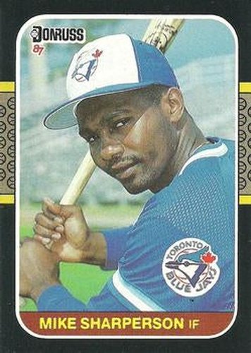 #565 Mike Sharperson - Toronto Blue Jays - 1987 Donruss Baseball