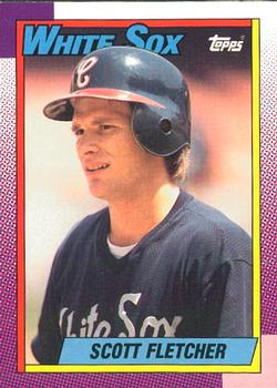 #565 Scott Fletcher - Chicago White Sox - 1990 O-Pee-Chee Baseball