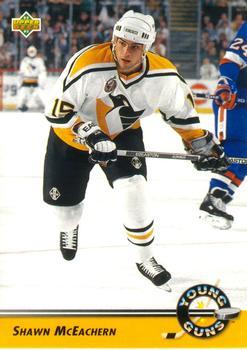 #565 Shawn McEachern - Pittsburgh Penguins - 1992-93 Upper Deck Hockey