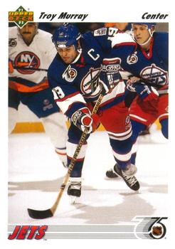 #565 Troy Murray - Winnipeg Jets - 1991-92 Upper Deck Hockey