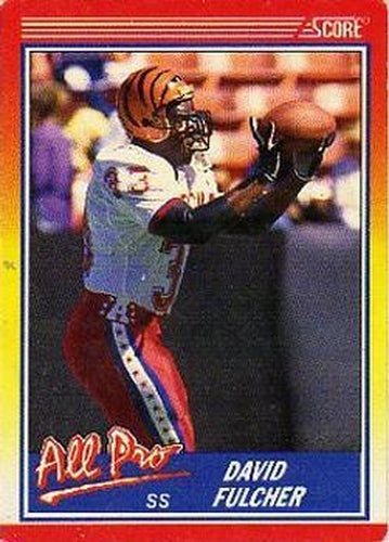 #565 David Fulcher - Cincinnati Bengals - 1990 Score Football