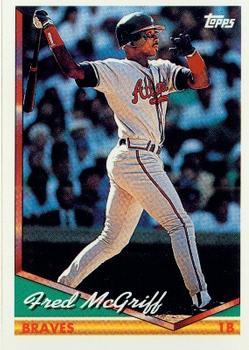 #565 Fred McGriff - Atlanta Braves - 1994 Topps Baseball