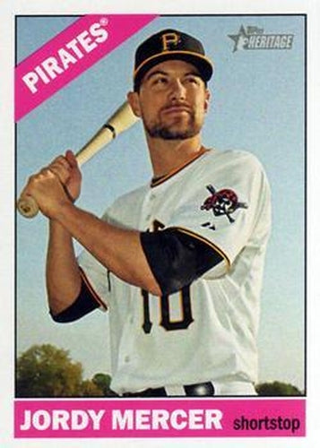 #565 Jordy Mercer - Pittsburgh Pirates - 2015 Topps Heritage Baseball