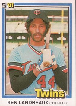 #565 Ken Landreaux - Minnesota Twins - 1981 Donruss Baseball
