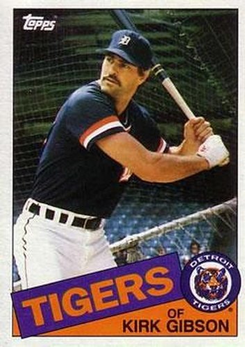 #565 Kirk Gibson - Detroit Tigers - 1985 Topps Baseball