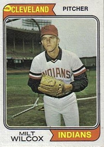 #565 Milt Wilcox - Cleveland Indians - 1974 Topps Baseball