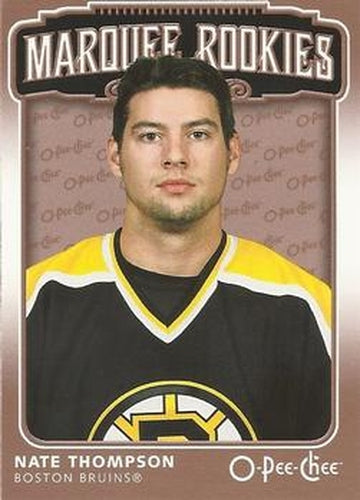 #565 Nate Thompson - Boston Bruins - 2006-07 O-Pee-Chee Hockey