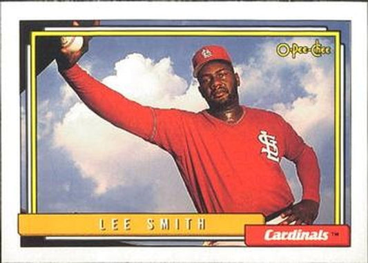 #565 Lee Smith - St. Louis Cardinals - 1992 O-Pee-Chee Baseball