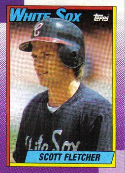 #565 Scott Fletcher - Chicago White Sox - 1990 Topps Baseball