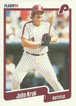 #565 John Kruk - Philadelphia Phillies - 1990 Fleer USA Baseball