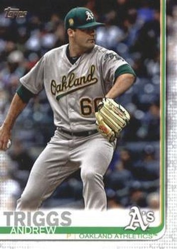 #565a Andrew Triggs - Oakland Athletics - 2019 Topps Baseball