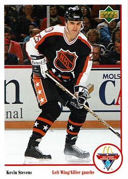 #Mc-3 Kevin Stevens - Pittsburgh Penguins - 1991-92 Upper Deck McDonald's All-Stars Hockey