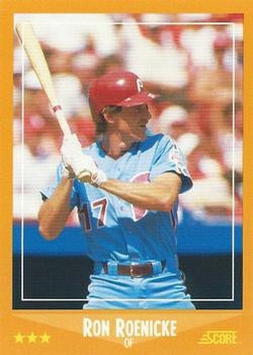 #566 Ron Roenicke - Philadelphia Phillies - 1988 Score Baseball