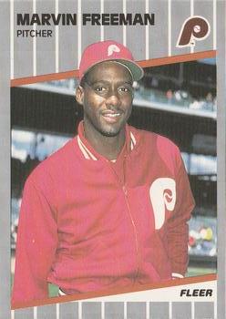 #566 Marvin Freeman - Philadelphia Phillies - 1989 Fleer Baseball