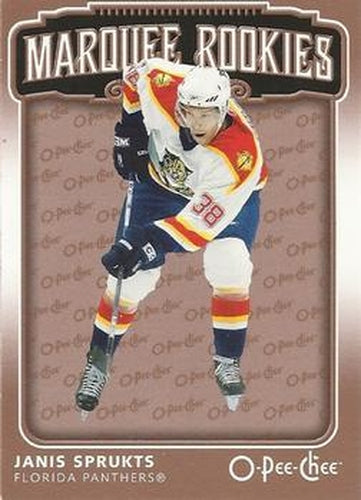 #566 Janis Sprukts - Florida Panthers - 2006-07 O-Pee-Chee Hockey