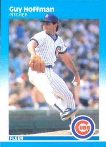 #566 Guy Hoffman - Chicago Cubs - 1987 Fleer Baseball
