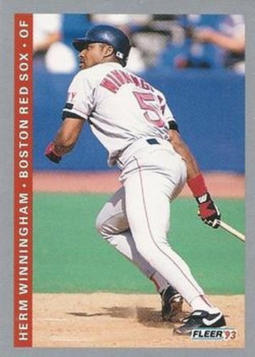 #566 Herm Winningham - Boston Red Sox - 1993 Fleer Baseball