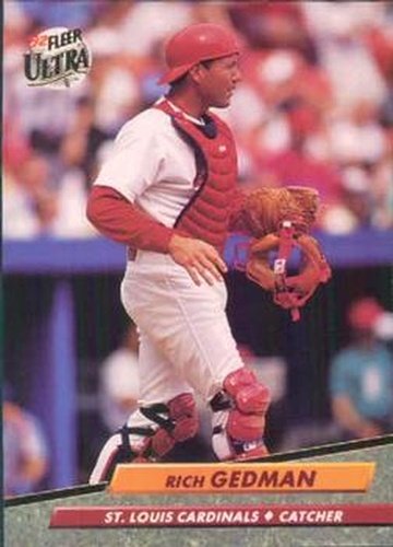 #566 Rich Gedman - St. Louis Cardinals - 1992 Ultra Baseball