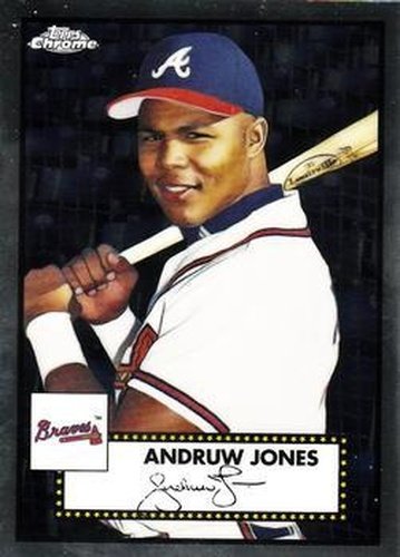 #566 Andruw Jones - Atlanta Braves - 2021 Topps Chrome Platinum Anniversary Baseball