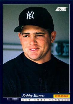 #566 Bobby Munoz - New York Yankees -1994 Score Baseball