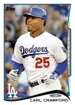 #566 Carl Crawford - Los Angeles Dodgers - 2014 Topps Baseball