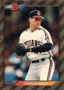 #566 Charles Nagy - Cleveland Indians - 1992 Bowman Baseball