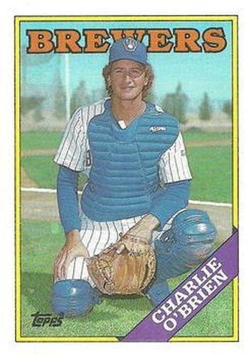 #566 Charlie O'Brien - Milwaukee Brewers - 1988 Topps Baseball
