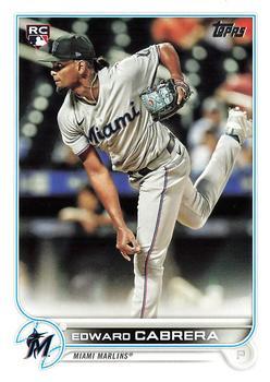 #566 Edward Cabrera - Miami Marlins - 2022 Topps Baseball