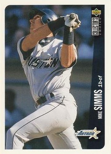 #566 Mike Simms - Houston Astros - 1996 Collector's Choice Baseball