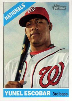 #566 Yunel Escobar - Washington Nationals - 2015 Topps Heritage Baseball