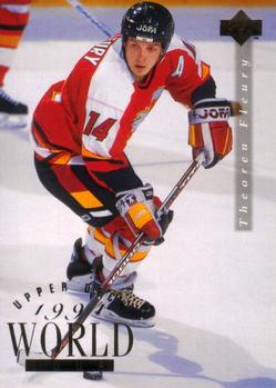#566 Theoren Fleury - Calgary Flames - 1994-95 Upper Deck Hockey