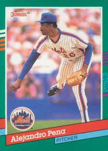 #566 Alejandro Pena - New York Mets - 1991 Donruss Baseball