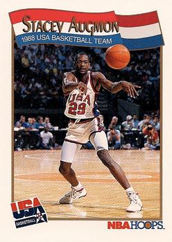 #566 Stacey Augmon - USA - 1991-92 Hoops Basketball