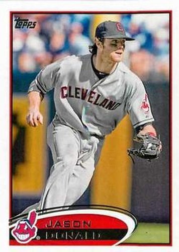 #566 Jason Donald - Cleveland Indians - 2012 Topps Baseball