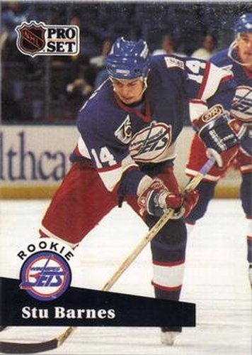 #566 Stu Barnes - 1991-92 Pro Set Hockey