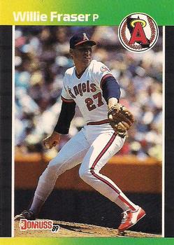 #567 Willie Fraser - California Angels - 1989 Donruss Baseball