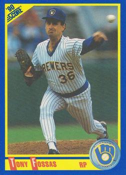 #567 Tony Fossas - Milwaukee Brewers - 1990 Score Baseball