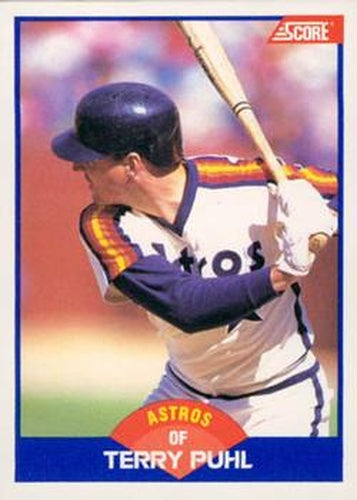 #567 Terry Puhl - Houston Astros - 1989 Score Baseball