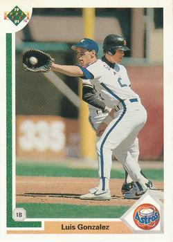 #567 Luis Gonzalez - Houston Astros - 1991 Upper Deck Baseball