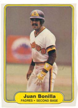 #567 Juan Bonilla - San Diego Padres - 1982 Fleer Baseball