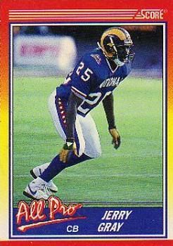 #567 Jerry Gray - Los Angeles Rams - 1990 Score Football